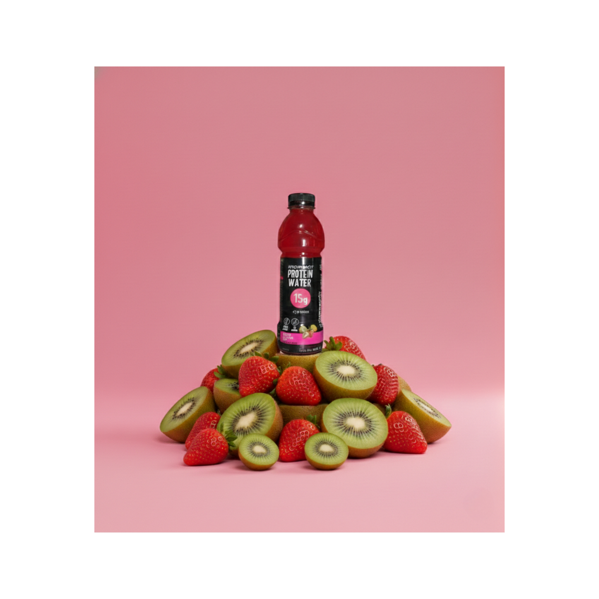 Ícono del sabor fresa kiwi de Hydrashot Protein Water